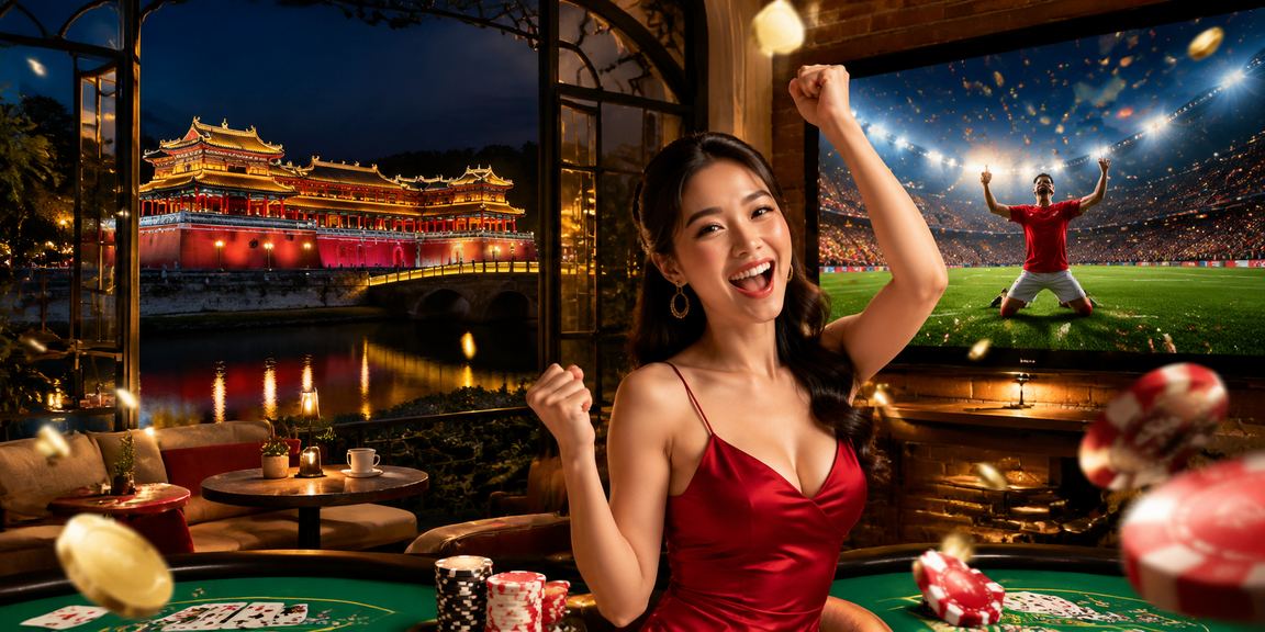 Người chơi thư giãn tại quán cà phê Huế trong khi xem kết quả slots jackpot